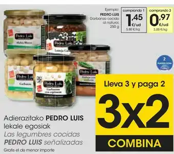 Eroski Garbanzos cocidos al natural pedro luís oferta