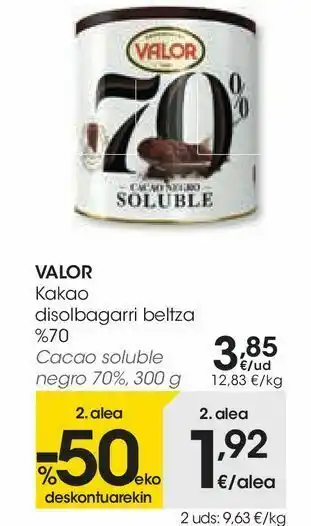Eroski Cacao soluble valor oferta
