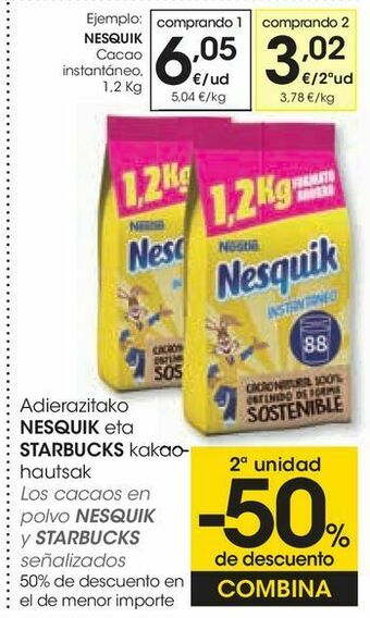 Eroski Cacao instantáneo nesquik oferta