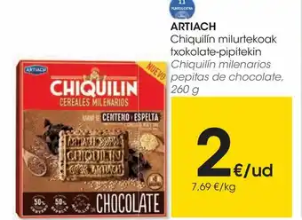 Eroski Chiquilín milenarios pepitas de chocolate artiach oferta
