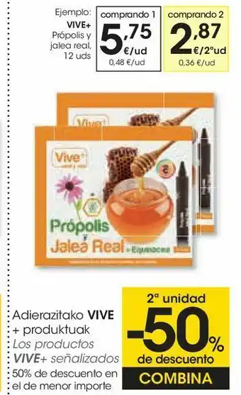 Eroski Própolis y jalea real vive oferta