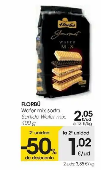 Eroski Surtido wafer mix florbu oferta