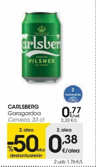 Eroski Cerveza carlsberg oferta