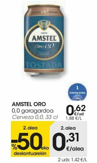 Eroski Cerveza amstel oferta