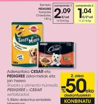Eroski Tastubites cheesbites pedigree oferta