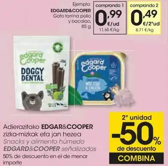 Eroski Gato tarrina pollo y bacalao oferta