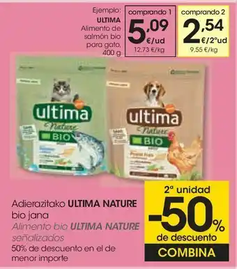 Eroski Alimento de salmón bio para gato última oferta