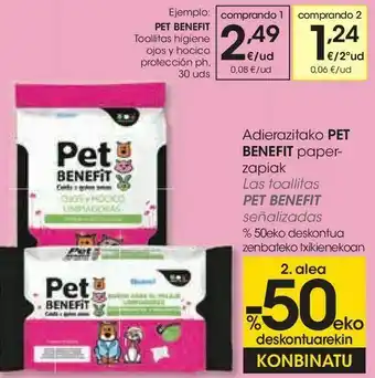 Eroski Toallitas higiene ojos y hocico protección ph oferta