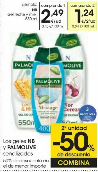 Eroski Gel leche y miel nb oferta