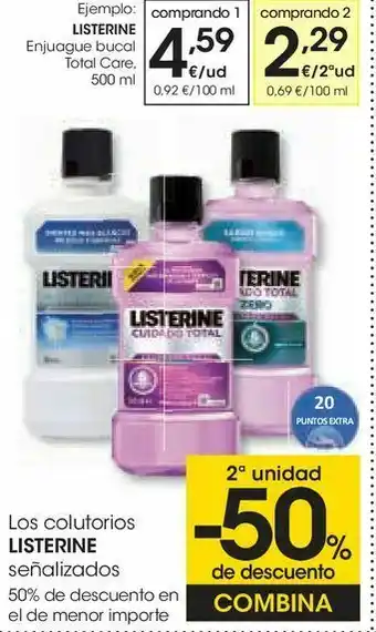 Eroski Enjuague bucal listerine oferta