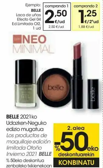 Eroski Laca de uñas efecto gel belle oferta