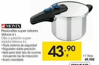 Eroski Olla a presión super rápida monix oferta