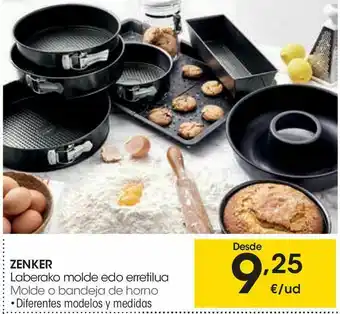 Eroski Molde o bandeja de horno zenker oferta