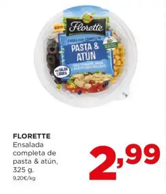 Alimerka FLORETTE Ensalada completa de pasta & atún, oferta