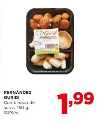 Alimerka FERNÁNDEZ GURIDI Combinado de setas, 150 g. oferta