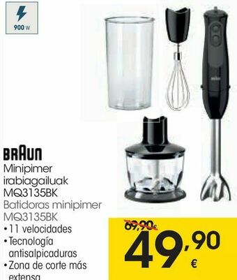 Eroski Batidora minipimer braun oferta