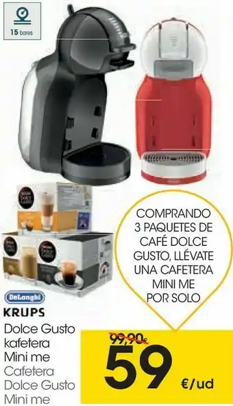 Eroski Cafetera dolce gusto delonghi oferta