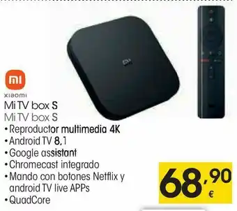 Eroski Mi tv box s xiaomi oferta