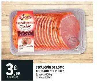 E.Leclerc "Elpozo" Escalopín de Lomo Adobado Bandeja 600g. oferta