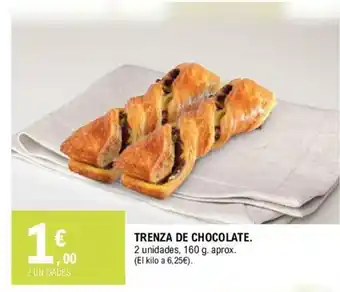 E.Leclerc Trenza De Chocolate 2 unidades, 160g aprox. oferta