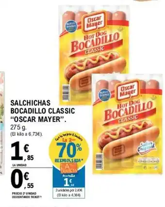 E.Leclerc "Oscar Mayer" Salchichas Bocadillo Classic 275 g oferta