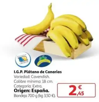 Alcampo I.G.P. Plátano de Canarias oferta