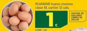 HiperDino Rujamar huevo moreno clase m oferta