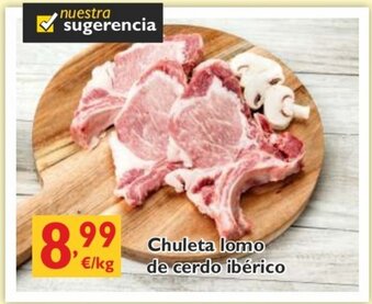 Supermercados La Despensa Chuleta lomo de cerdo ibérico oferta