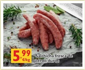 Supermercados La Despensa Salchicha fresca de cerdo duroc oferta