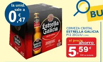 Supermercados La Despensa Estrella Galicia Cerveza Cristal P12 25cl/u oferta