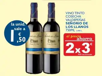 Supermercados La Despensa Señorio de Los Llanos Vino Tinto Cosecha Valdepeñas 750ml oferta