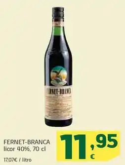 HiperDino Fernet-branca - licor 40% oferta