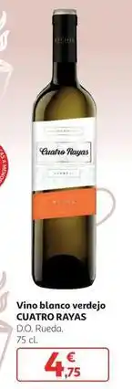 Alcampo Cuatro rayas - vino blanco verdejo oferta