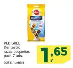 HiperDino Pedigree - dentastix razas pequeñas oferta