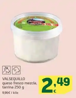 HiperDino Valsequillo - queso fresco mezcla, tarrina oferta