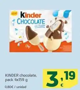 HiperDino Kinder - chocolate oferta