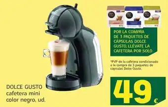 HiperDino Dolce gusto - cafetera mini color negro oferta