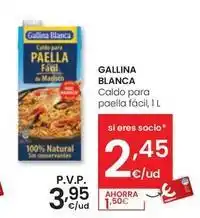 Eroski Gallina blanca - caldo para paella facil oferta