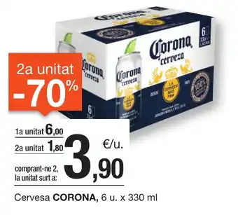 BonpreuEsclat Cervesa CORONA, 6 u. x 330 ml oferta