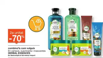 BonpreuEsclat combina'ls com vulguis En xampús, suavitzants i mascaretes HERBAL ESSENCES oferta