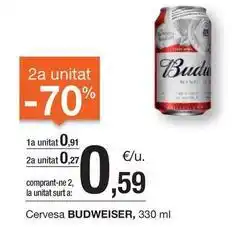 BonpreuEsclat Budweiser - cervesa oferta