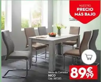 Conforama Nico - mesa de comedor oferta