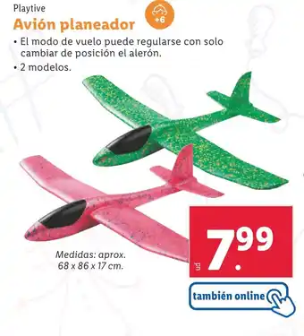 Lidl Avión planeador Playtive oferta