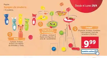 Lidl Playtive Juegos de madera oferta