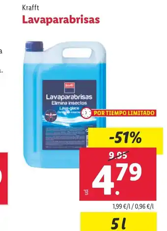 Lidl Krafft Lavaparabrisas oferta