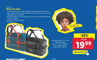 Lidl Bolsa de viaje oferta