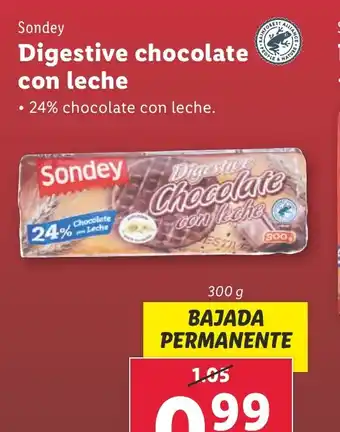 Lidl Sondey Digestive chocolate oferta
