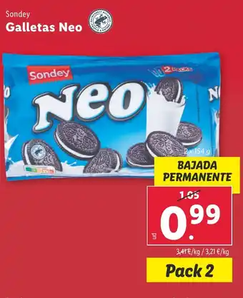 Lidl Sondey Galletas Neo oferta