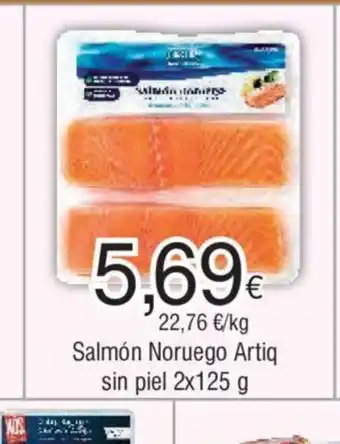 FROIZ Salmón Noruego Artiq sin piel 2x125 g oferta