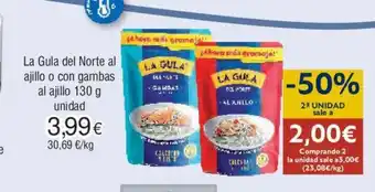 FROIZ La Gula del Norte al ajillo o con gambas al ajillo 130 g unidad oferta